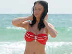 Reality show fame Jess Impiazzi walks in red bikini swimsuit Photogallery - Times of India