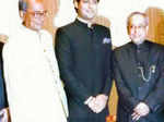 Jaivardhan Singh poses with his father Digvijaya Singh Photogallery - Times of India