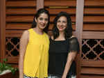 Sulakshna and Vimmi during the launch of a Japanese restaurant Photogallery - Times of India
