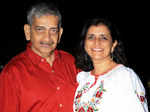 Krish and Sheela during the party Photogallery - Times of India