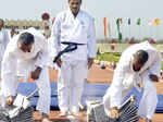 Stunt demonstration during Photogallery - Times of India