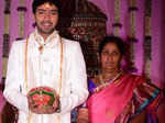 AllariNaresh and Saraswati Kumari during Allari Naresh and Virupa's wedding