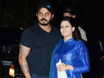 S Sreesanth with wife Bhuvneshwari Kumari during Photogallery - Times of India