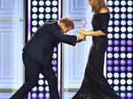 Actress Allison Janney (R) accepts the Best Supporting Actress award Photogallery - Times of India