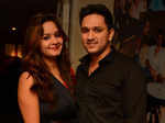 Shalika and Abhishek during a party in Kismet, Hyderabad