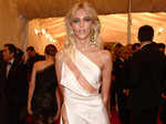 Anja Rubik was in Anthony Vaccarello gown