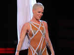 Singer Pink performed at the Annual Grammy Awards