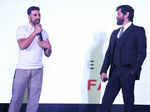 Akshay Kumar and Chiyaan Vikram during the Big Deal TV launch Photogallery - Times of India