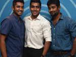 Varun, Anees and Sandeep at a party