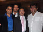 Director Jasbir Bhaati with Dhanraj Jethani during the music launch of Uvaa