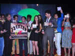 Celebrities pose during the music launch of Uvaa