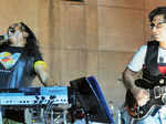 Benjamine Pinto and Hitesh during a fundraiser concert Photogallery - Times of India