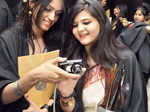 Students click pictures with their friends Photogallery - Times of India