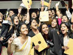 Students during the fourth convocation of National Institute of Fashion Technology (NIFT) Photogallery - Times of India