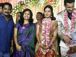 Karunakaran at the wedding of Arulnithi and Keerthana