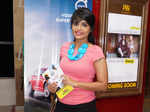 Bindu during a movie night Photogallery - Times of India