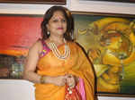 Ananya Banerjee during the inauguration of a group art exhibition