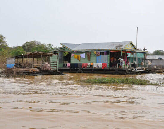 A village above water