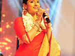 Deepa Rahul Easwar performs during Swaralaya Kairali Yesudas Legendary Awards