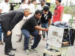 On the sets of Tamil movie