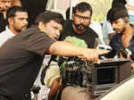 On the sets of Telugu movie