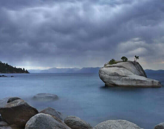 Bonsai Rock in Sand Harbor