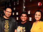 Nameesh, Naveen and Swapnil during a Parsi food fest