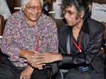 Chuni Goswami and Wasim Kapoor during the Bharat Nirman Awards