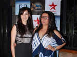 Ekta Kaul and Sucheta Trivedi during the screening of television serial Mere Angne Mein
