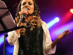 Shaona Khan performs during a concert