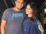 Harsha and Aastha during an event