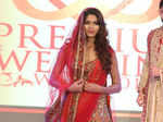 Parvaty during the Indian wedding bridal fashion show