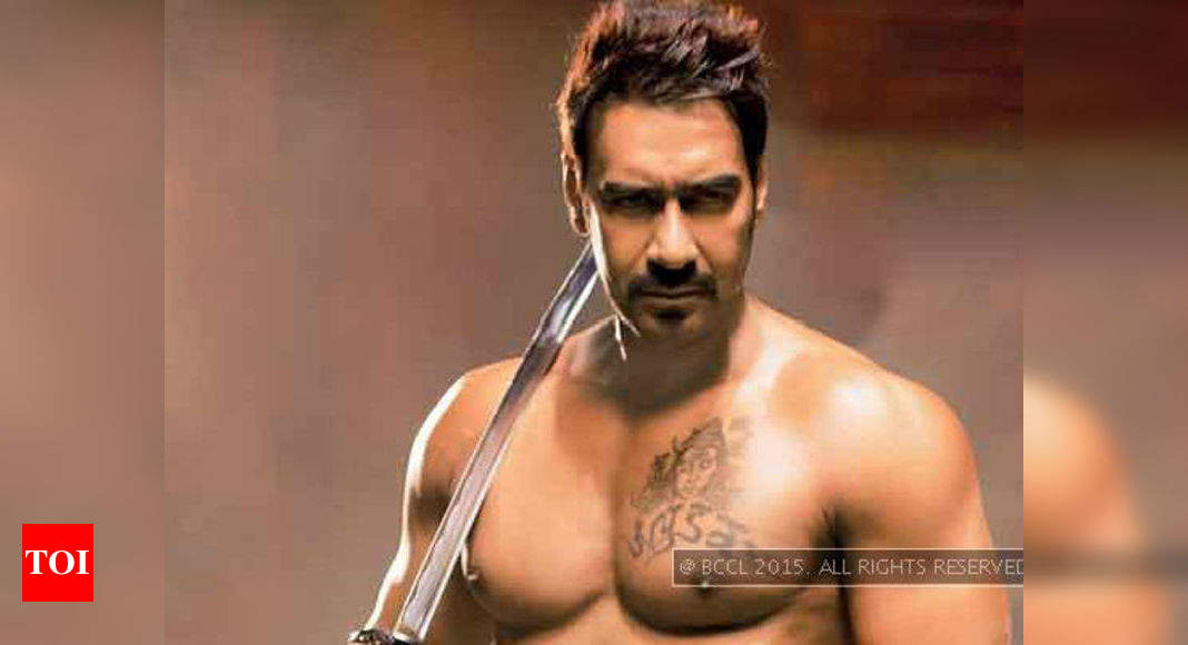 Ajay Devgn To Tattoo His Son S Name On Chest Hindi Movie News Times Of India