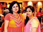 Ria (L) and Mamta during a musical night