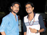 Rishabh poses with a friend during a concert