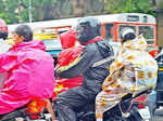 Parents bring their children from schools