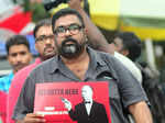 Amal Neerad during a protest