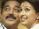 Gouthami and Kamal Haasan in a still from the Tamil movie