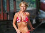 Tara Reid’s bulging tummy looked pretty odd