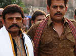 Annu Kapoor and Ravi Kishan in a still from Bollywood film Miss Tanakpur Haazir Ho