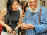 Kusum Sawhney and Jatin Das during a party