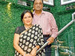 Rashmi and Pradeep Vaid pose for a photo