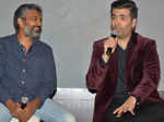 S S Rajamouli and Karan Johar during the song launch