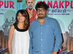 Pallavi Joshi and Vivek Agnihotri during the premiere of Bollywood film Miss Tanakpur Haazir Ho
