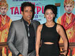 Ravi Kishan and Hrishitaa Bhatt during the premiere of Bollywood film Miss Tanakpur Haazir Ho