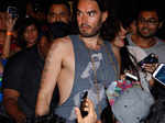 English comedian and actor Russell Brand snapped