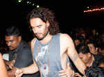 English comedian and actor Russell Brand snapped