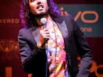 English comedian and actor Russell Brand performs