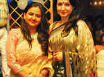 Anita Mishra and Shivani Arora pose together during the Monsoon Mania party
