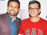 J Suresh(C) with a guest during the launch of GAP's first flagship store